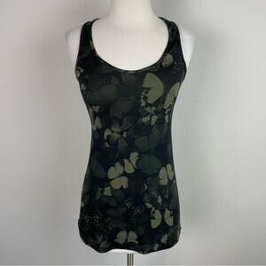 Lululemon Cool Racerback Camo Biggie So Fly Butterlfy Fatigue Green Black Small